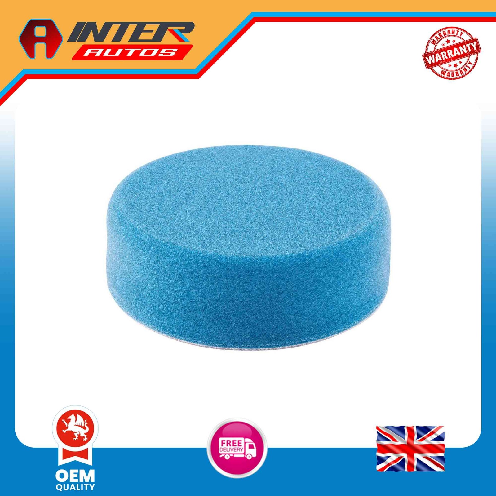 Draper Polishing Sponge, 150mm, Medium 01794