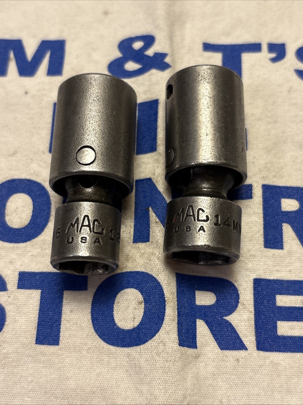 Mac Tools 3/8″ Drive 2pc 6pt Universal Swivel Sockets XUP6 12MM 14MM
