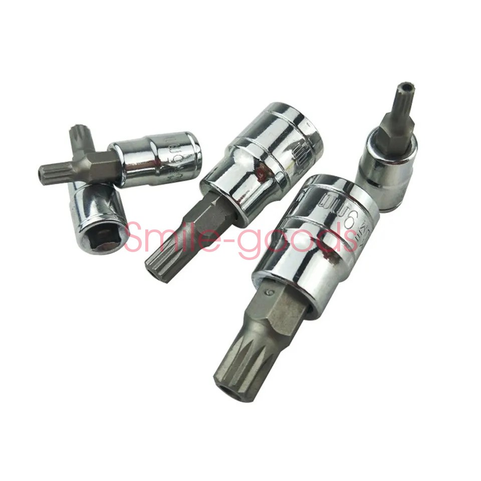 10 PC For XZN Triple Square Spline Bit Socket Set 12 Points with Carrying Case