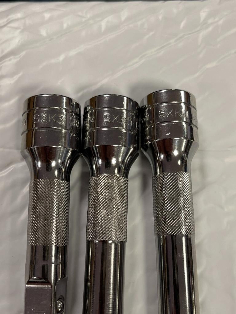 SNAP-ON 3 PC 1/2″ DRIVE KNURLED SOCKET EXTENSION (SXK3/ SXK5/ SXK11) BRAND NEW.