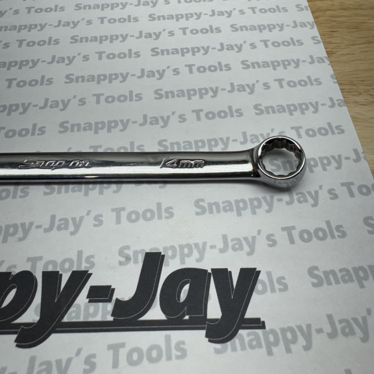 Snap-on Tools USA USED 14mm Metric 12pt Standard Chrome Combo Wrench OEXM140B