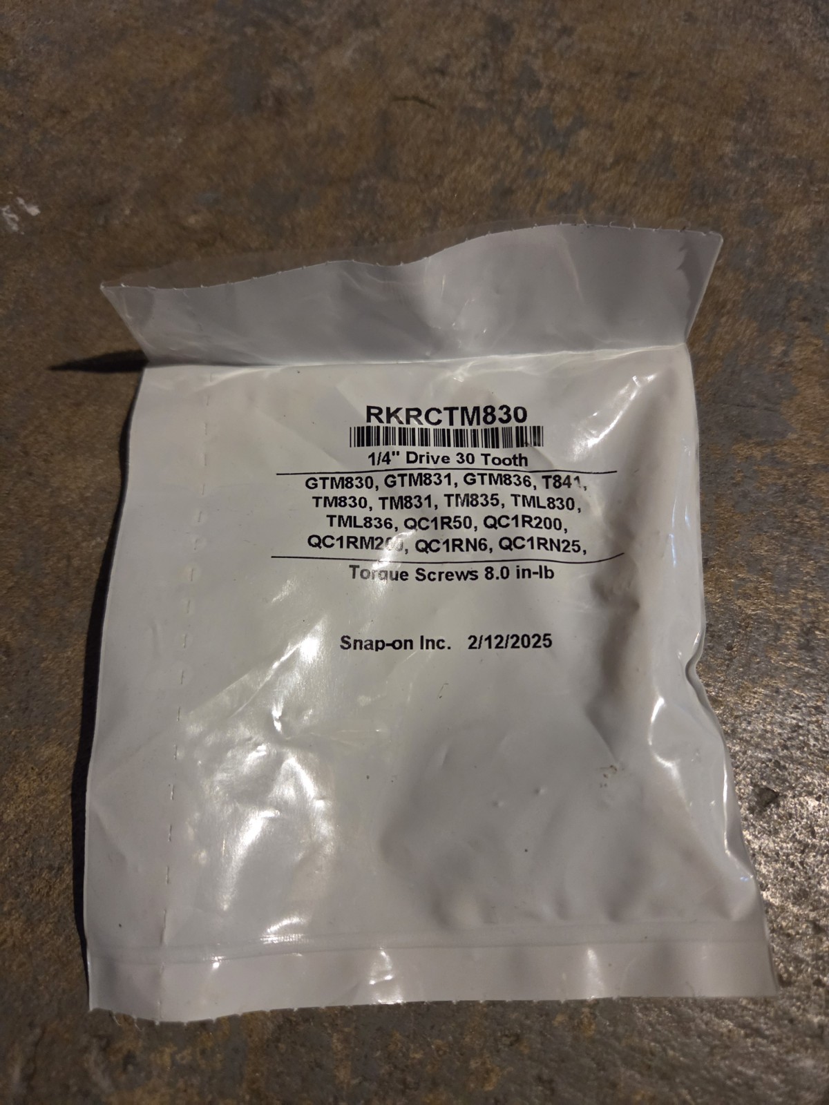 SNAP ON RKRCTM830 Ratchet Repair Kit TM830 GTM830 1/4″ Drive 30 Tooth USA TOOLS