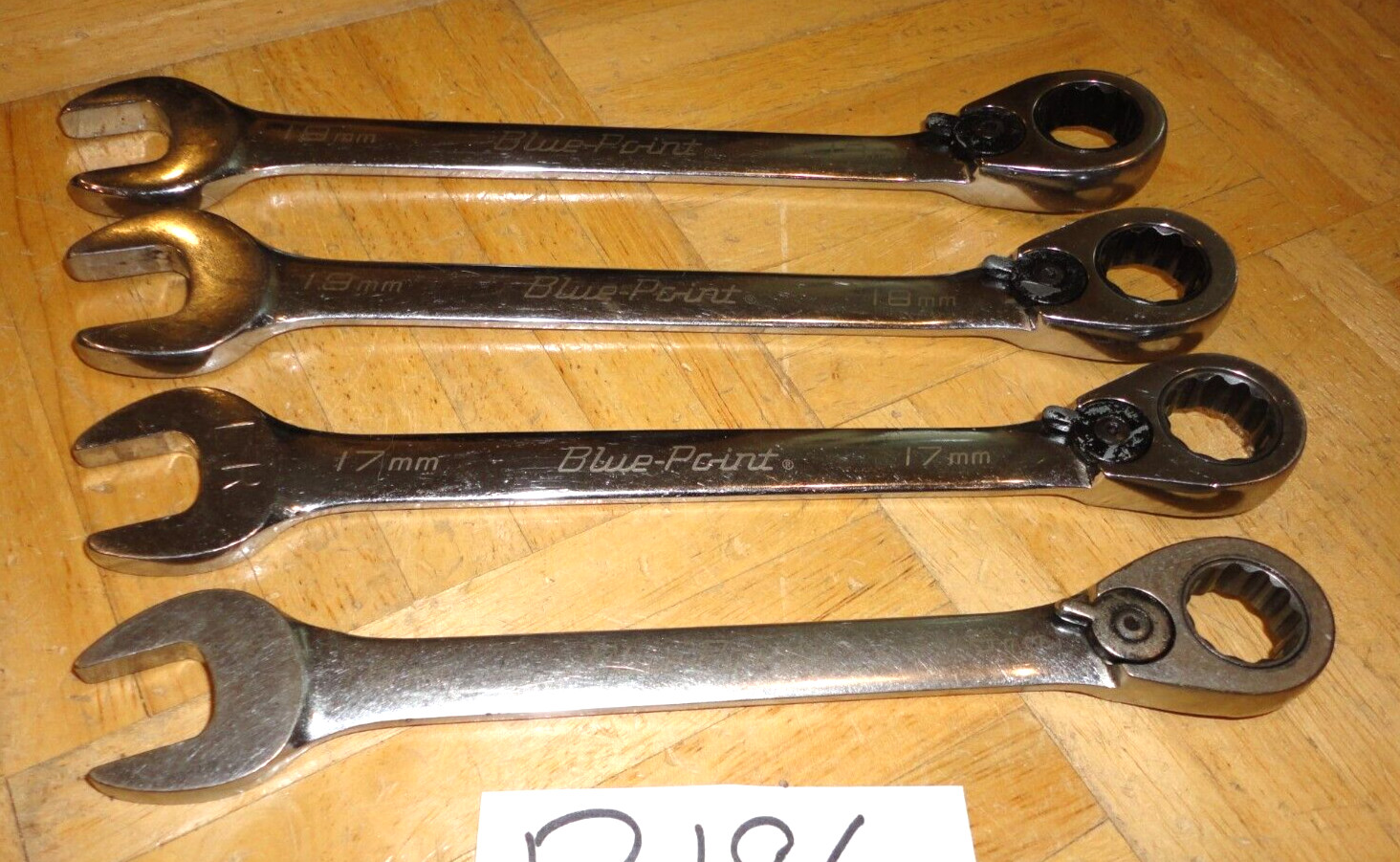BLUE-POINT TOOLS 4 PC. METRIC RATCHETING REVERSABLE WRENCHES 16, 17, 18, 19MM