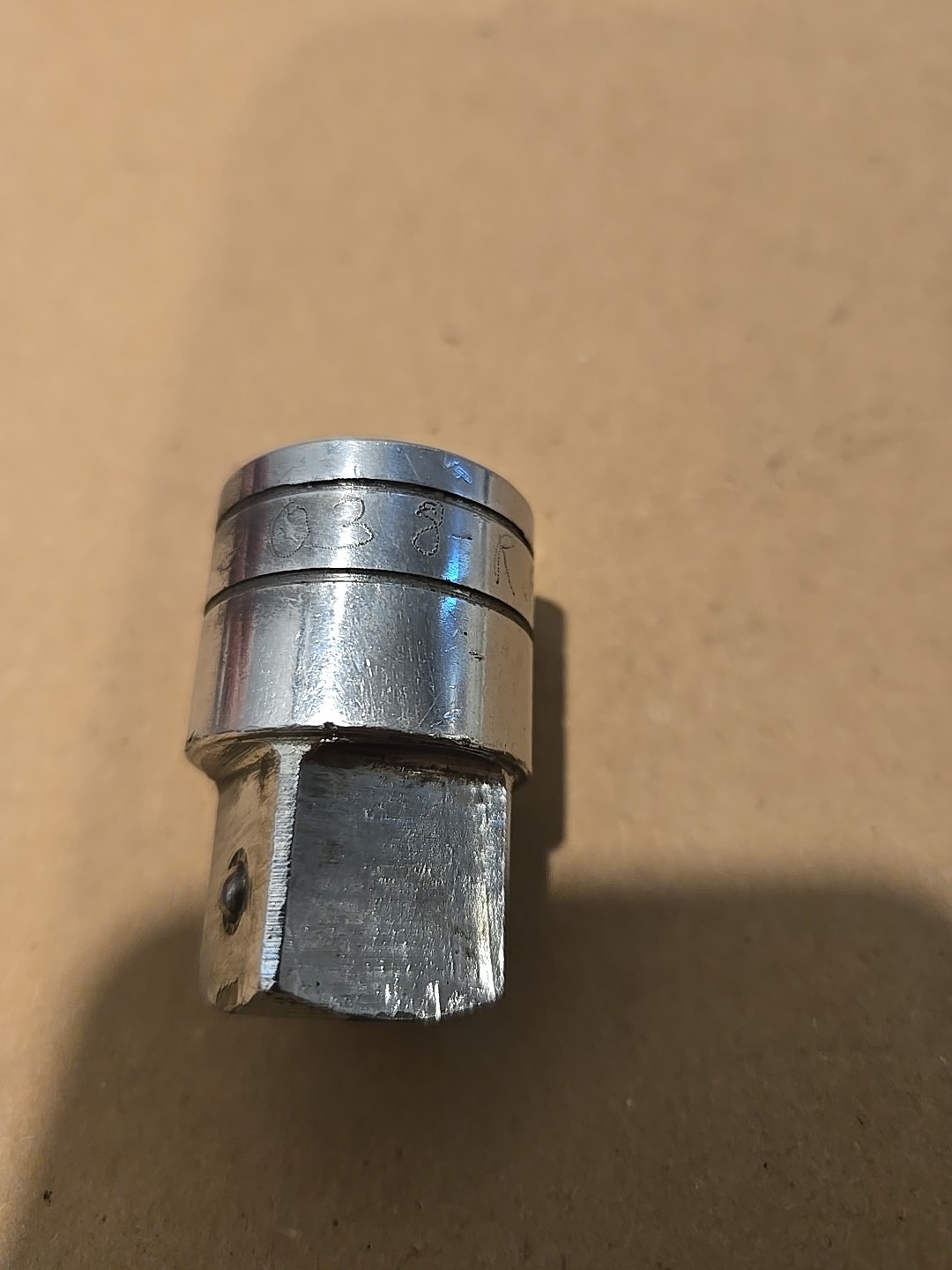 Snap On 1/2″ F To 3/4″ M Drive Chrome Locking Button Adaptor Socket USA LA12