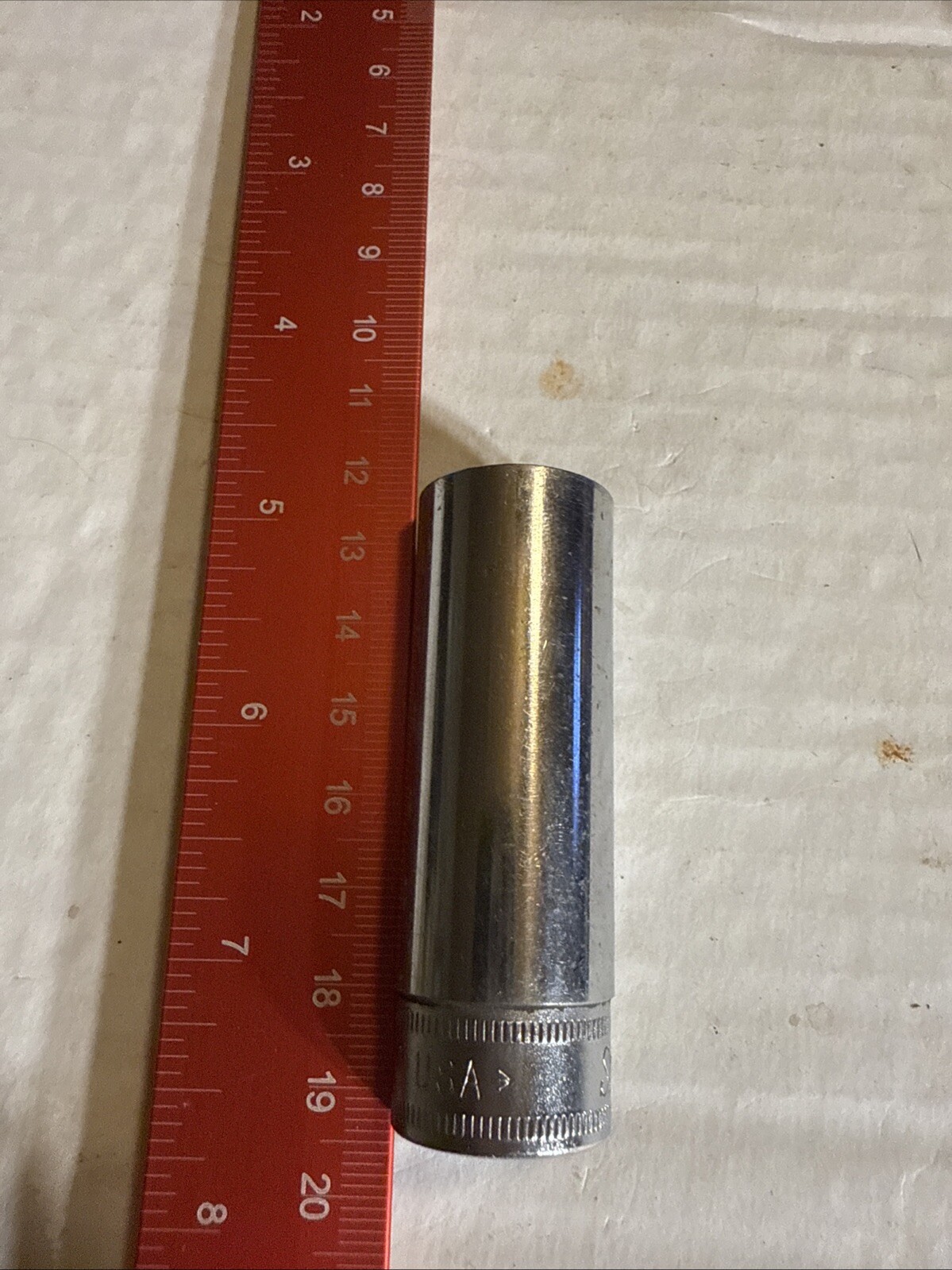 Snap-On sfsm17 17mm metric 3/8″ drive 6 point deep chrome socket