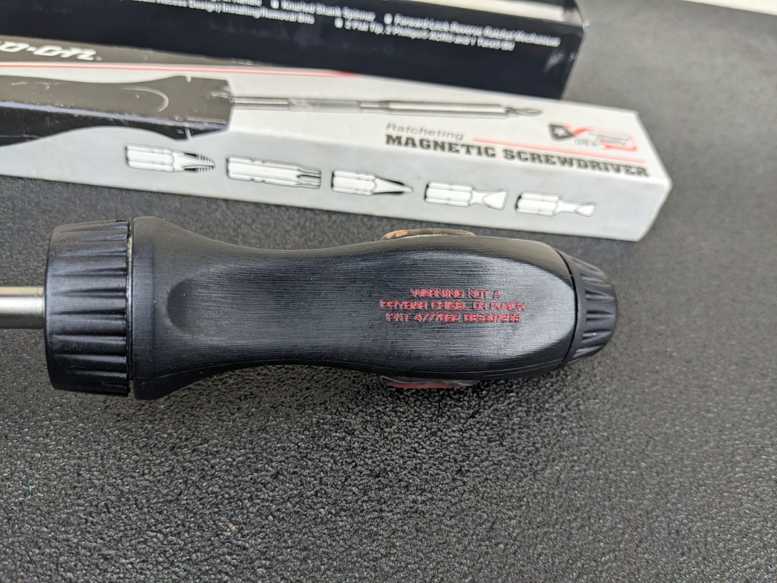#bp270 Snap-On Tools SSDMR4B Ratcheting Screwdriver 🏈 NFL Collectors SF 49ers