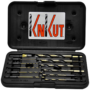 Knkut 12Kkqrd 12 Piece 1/4″ Hex Shank Quick Release Drill Bit Set