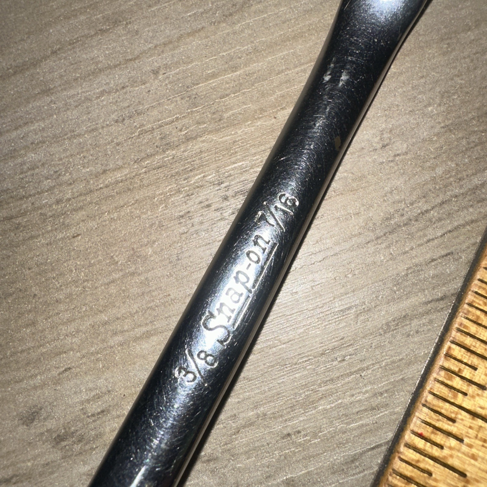 SNAP ON XS1214S 3/8″ x 7/16″ Double BOX End WRENCH Early Date Code! Nice Shape!!