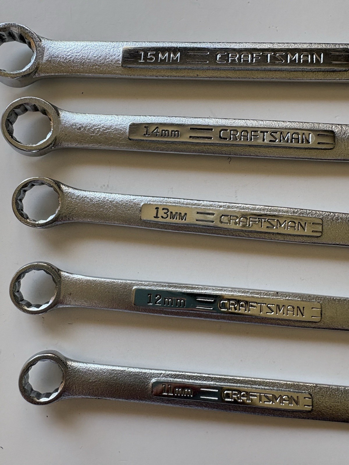 Craftsman Metric Combination Wrenches USA 12pt, 11mm 12mm 13mm 14mm 15mm vv