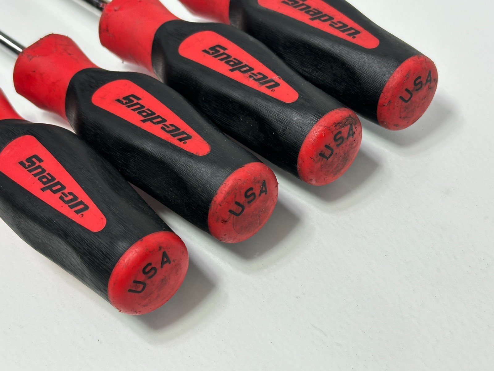 🇺🇸 Snap On Tools USA 4pc Red Soft Grip Radiator Hose Pick Set, Long & Regular