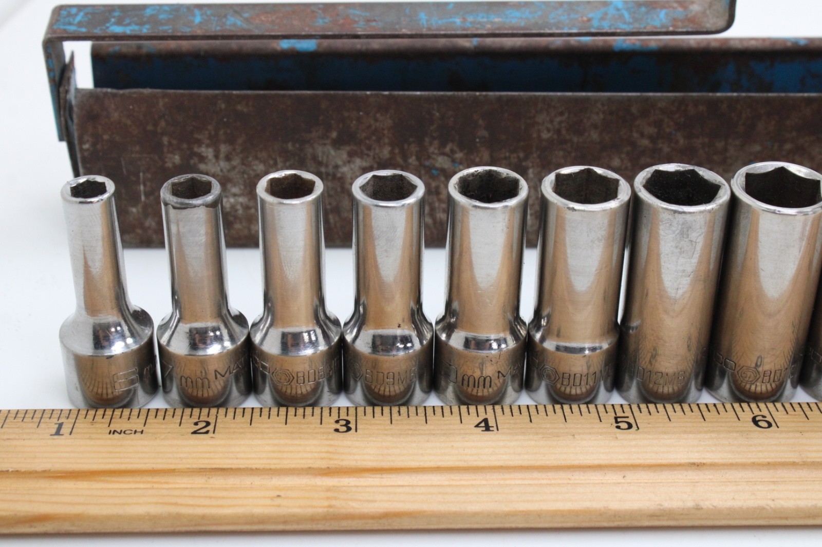 Matco BD6M6-BD23M6 6-23mm 3/8″ Drive 6 Point Metric Chrome Deep Socket Set USA