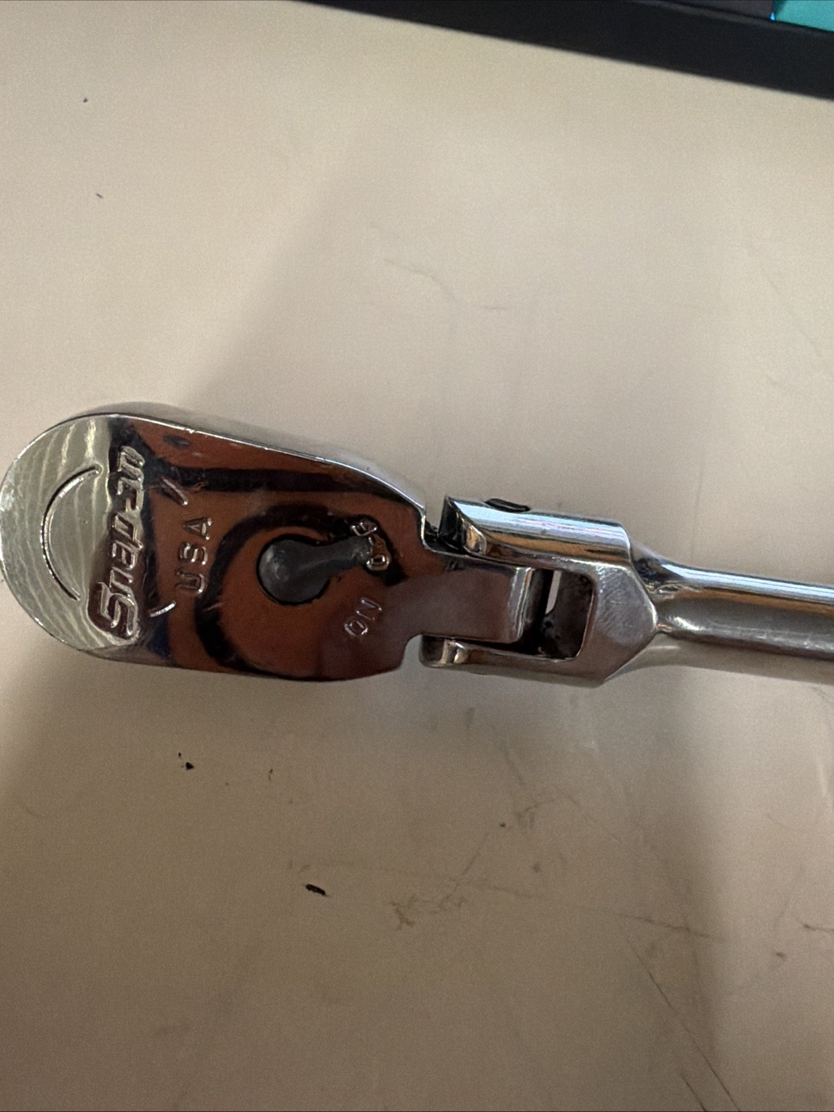 Snap On Tools FHF80A 3/8″ Orange Soft Grip Flex Head Ratchet