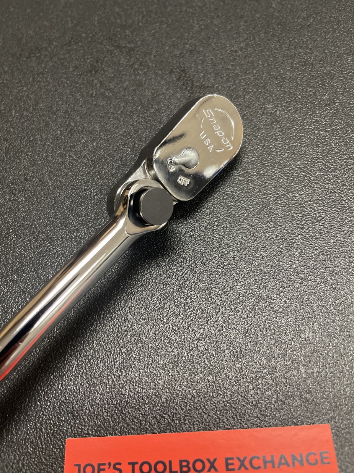 Snap-on Tools USA NEW RED 3/8″ Soft Grip Long Multi-Position Ratchet FHL80MP