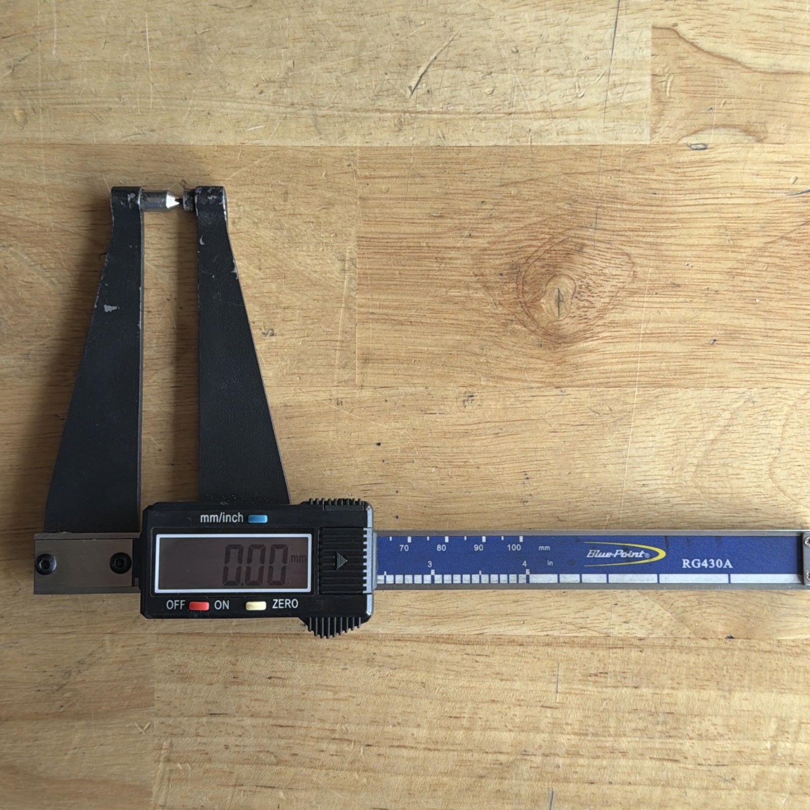 Blue Point Tools Electronic Digital Brake Rotor Gauge Caliper W/ Case RG430A