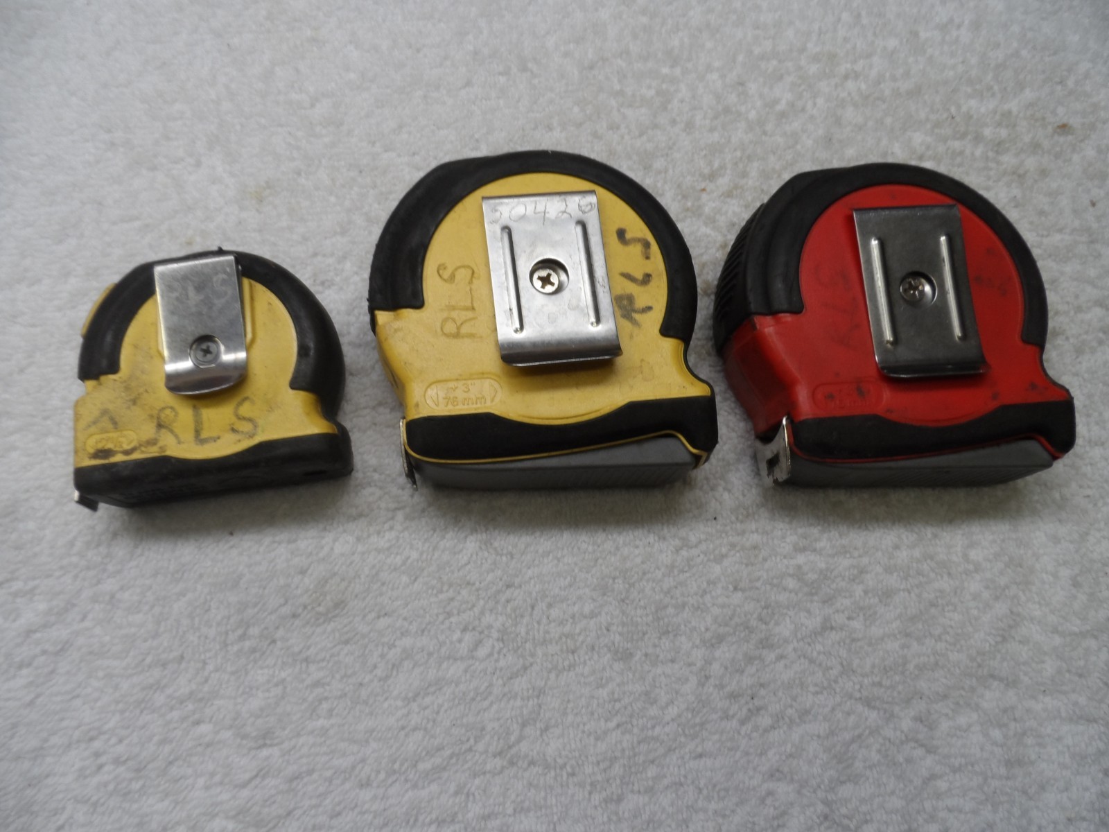 Craftsman USA Heavy Duty Locking Tape Measure Lot, 12 ft 25 ft 25 ft USA – 3 pcs