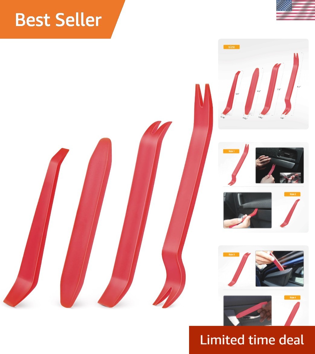 Ergonomic 4PCS Auto Trim Removal Tool Kit – Safe Installation Solution