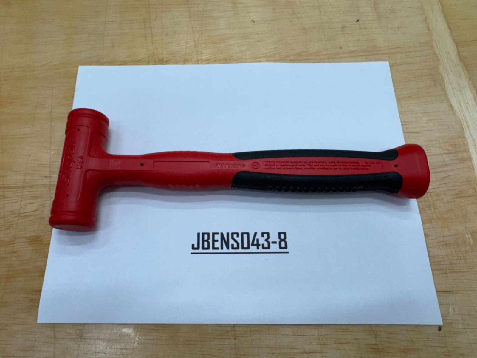 Snap-on Tools USA NEW RED 10oz / 280g Slimline Soft Face Dead Blow Hammer HBSE10