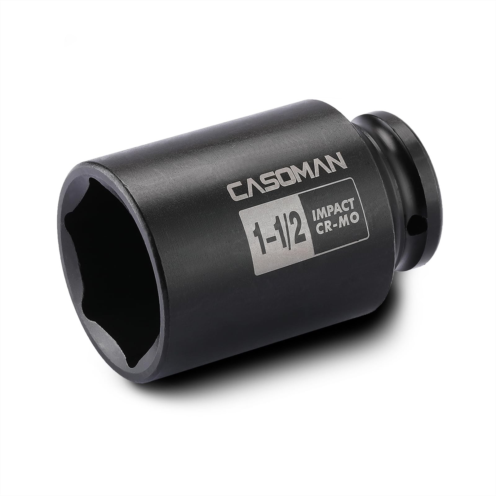 CASOMAN 6-Point 1/2-Inch Drive Deep Impact Socket- 1-1/2″ (SAE), 38.1 mm