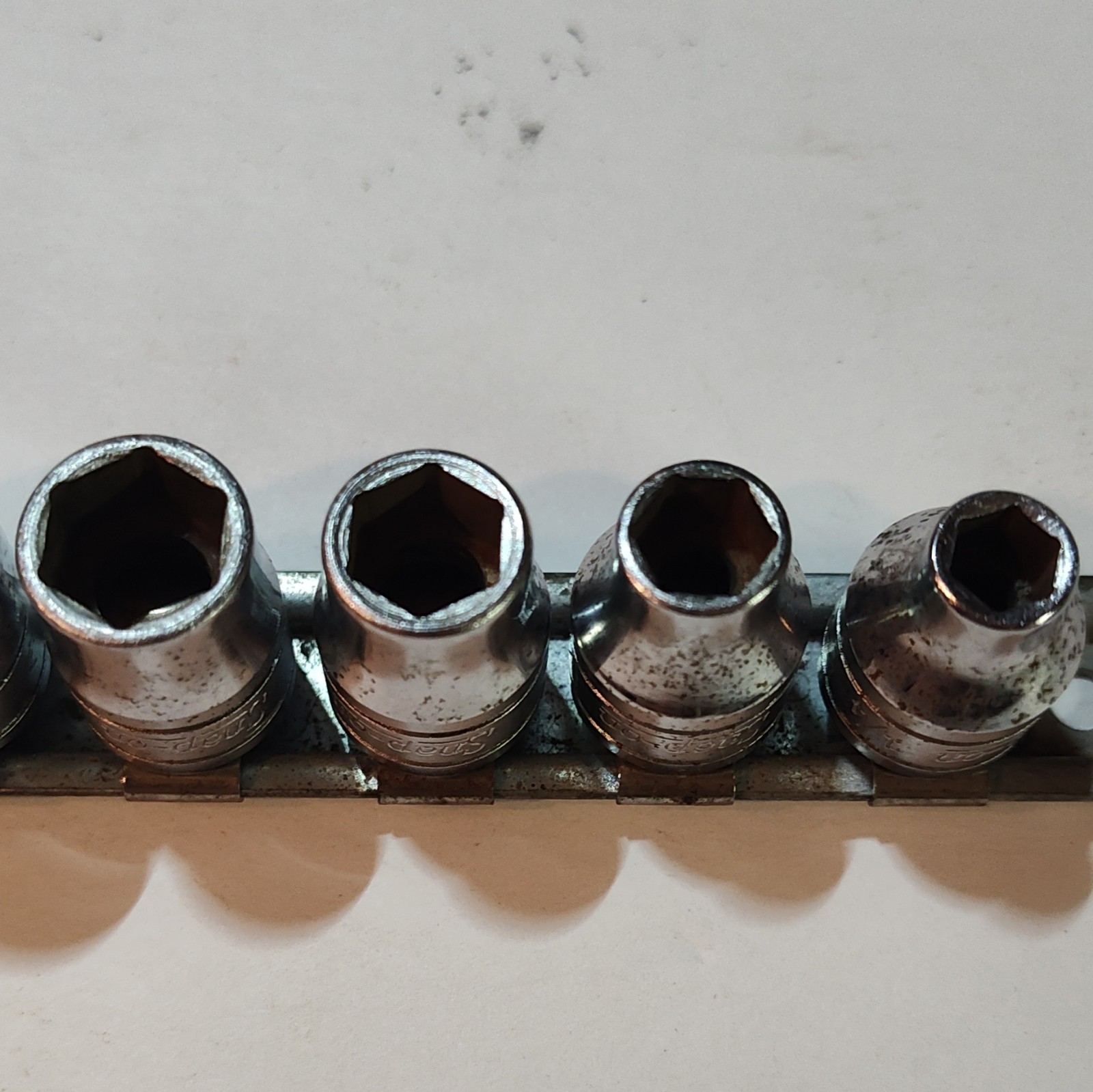 Snap-on Set Of 11 Shallow FS Sockets, 3/8 Drive 6 Point. 1/4″ To 7/8″