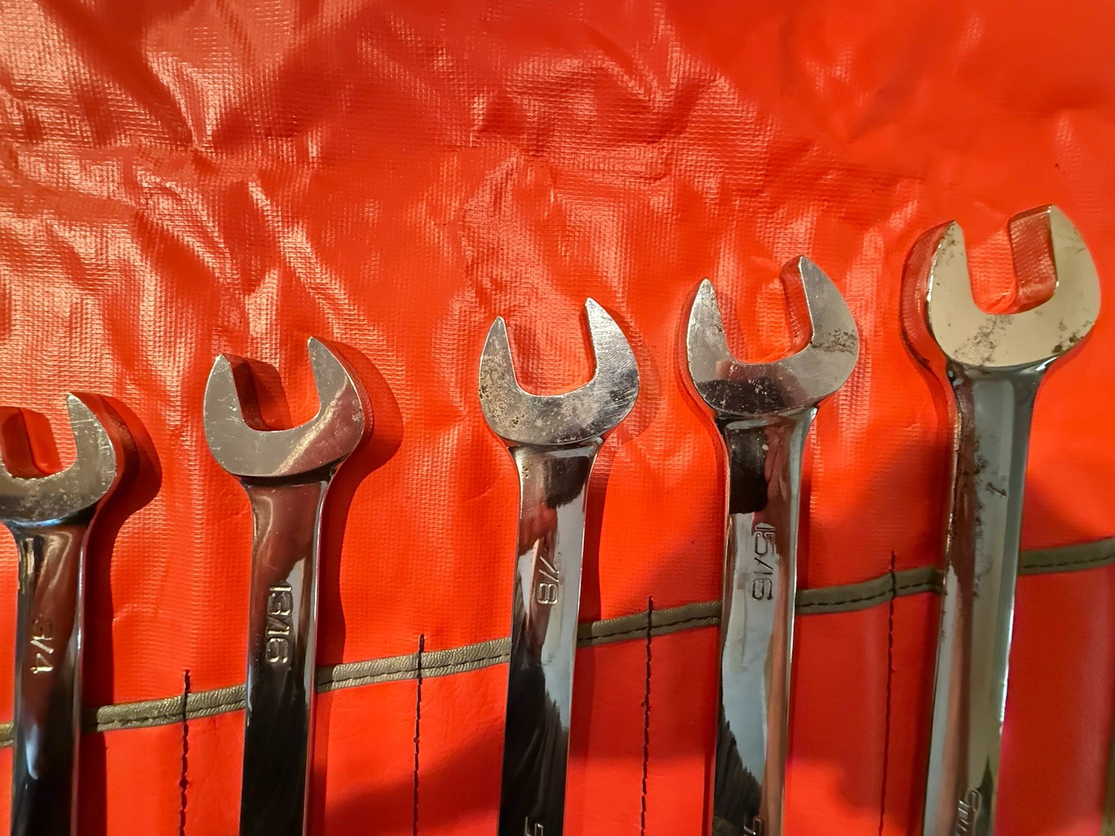 ULGY NOS Snap On 14 Pc OEX SAE Combo Wrench 12 Pt. Set C-141B Date Code 1997 USA
