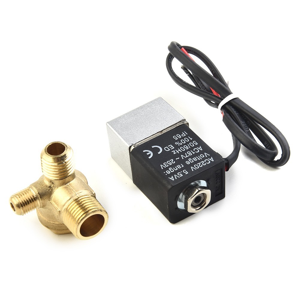 Solenoid Valve Oil-free -10 To 80 °C 1PCS for 2 Way Normally Closed Air Brass