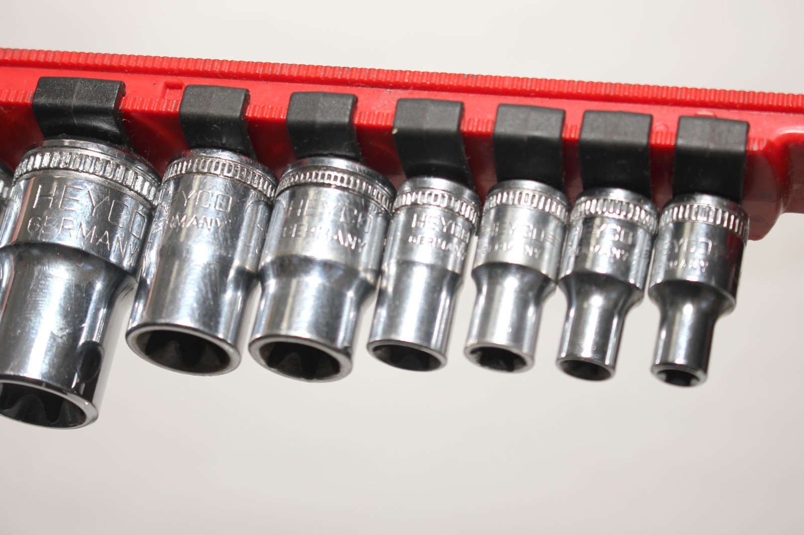 HEYCO 8 pc. External TORX Socket Set E6, E7, E8, E10, E12, E14, E16, E18 Germany