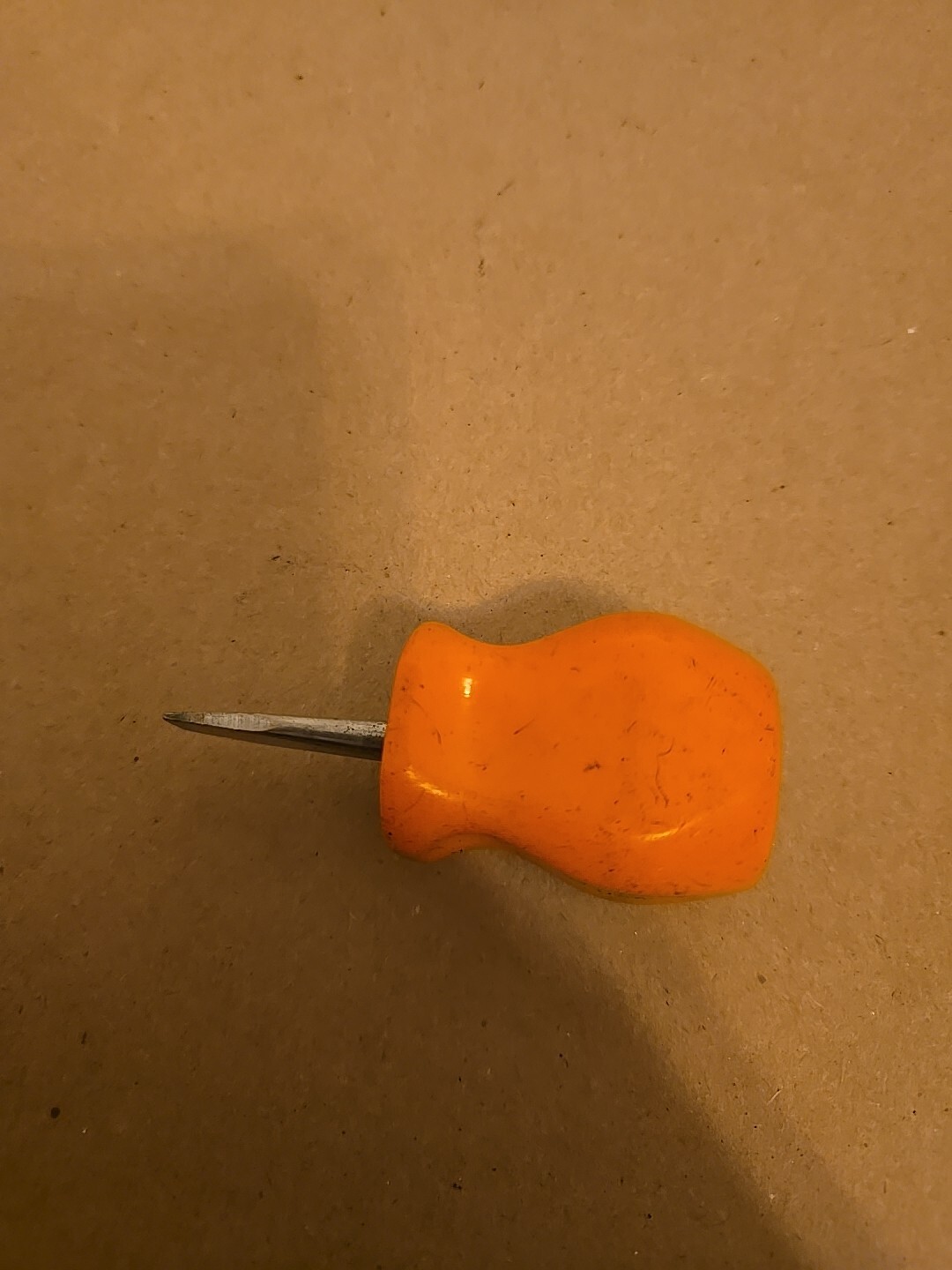 Snap On 1/4″ Flat Tip Midget Screwdriver Orange Hard Handle SDD1