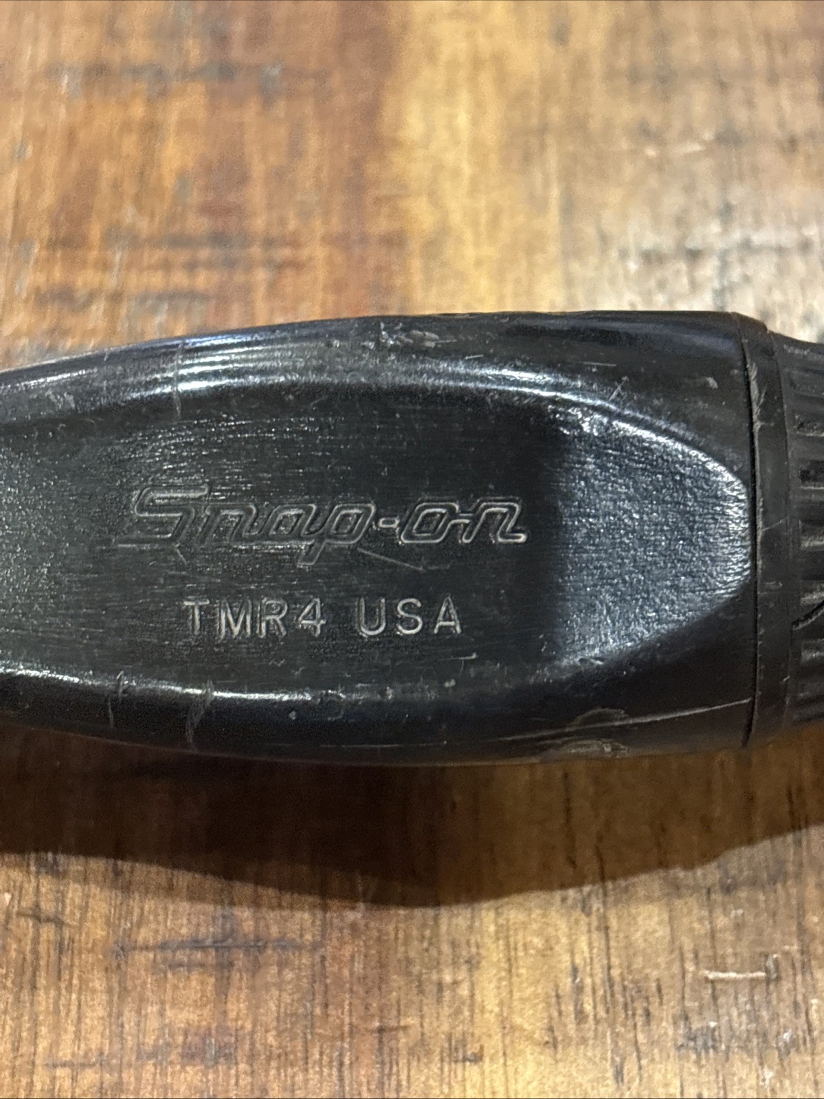 Snap-On 1/4″ Ratcheting Socket Screwdriver Tool Black Handle Driver TMR4 USA EUC