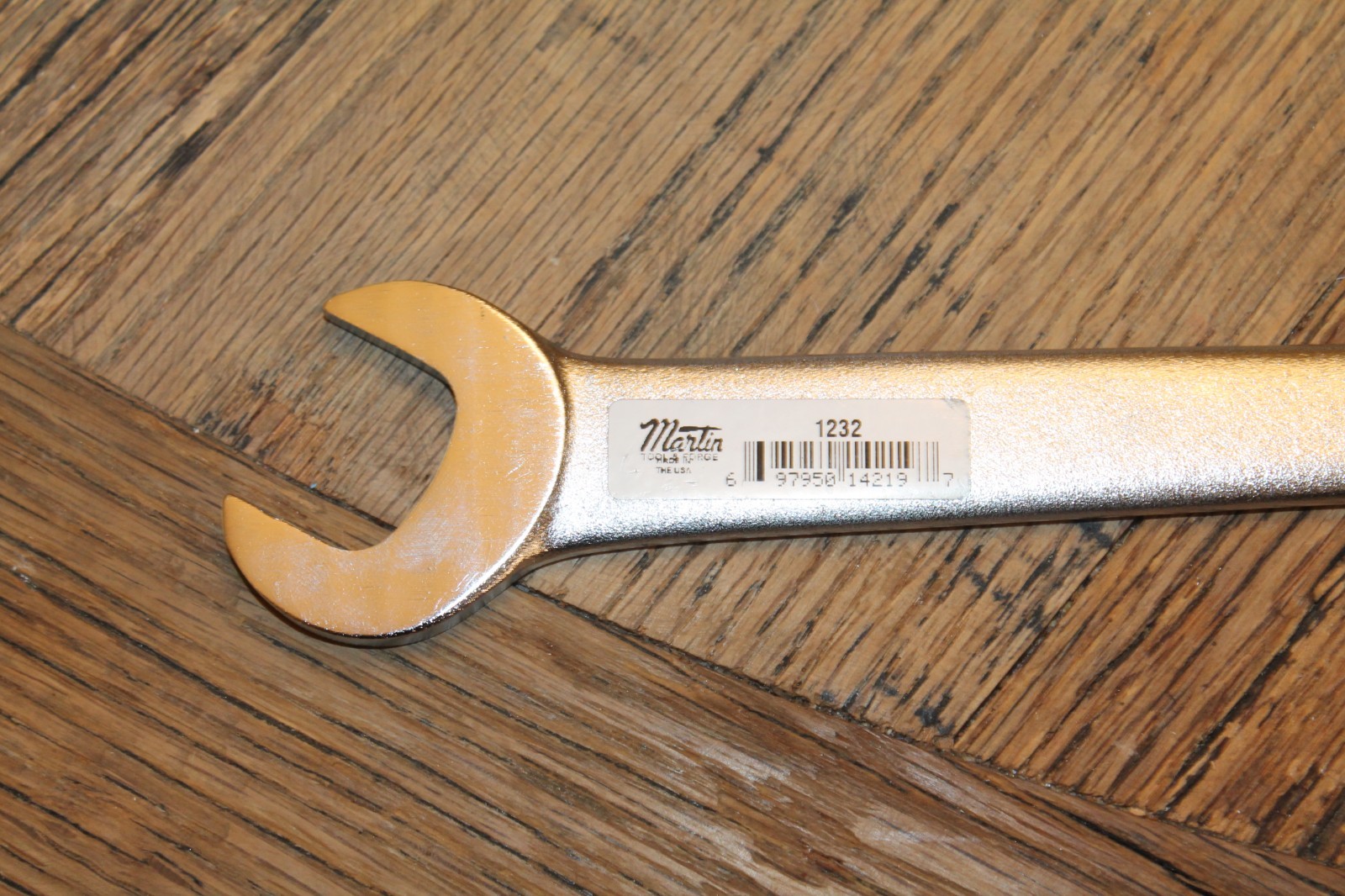 Martin Tools 1232 1″ Thin Open End Service Wrench USA NOS