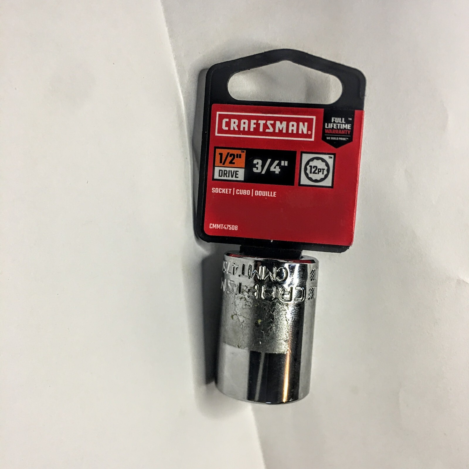 Craftsman 3/4″ x 1/2″ Dr Socket CMMT 47508 – 12 Point Free USA Shipping