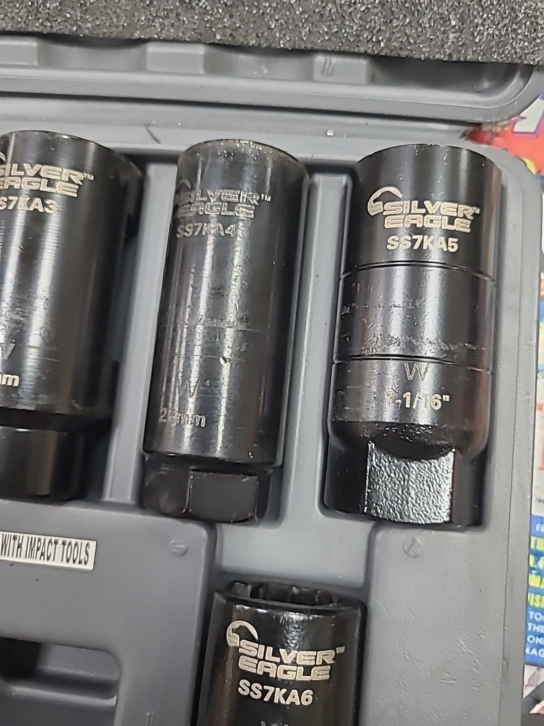 Matco Tools Silver Eagle 7 Piece Oxygen Sensor Socket Set SS7KA (Used)