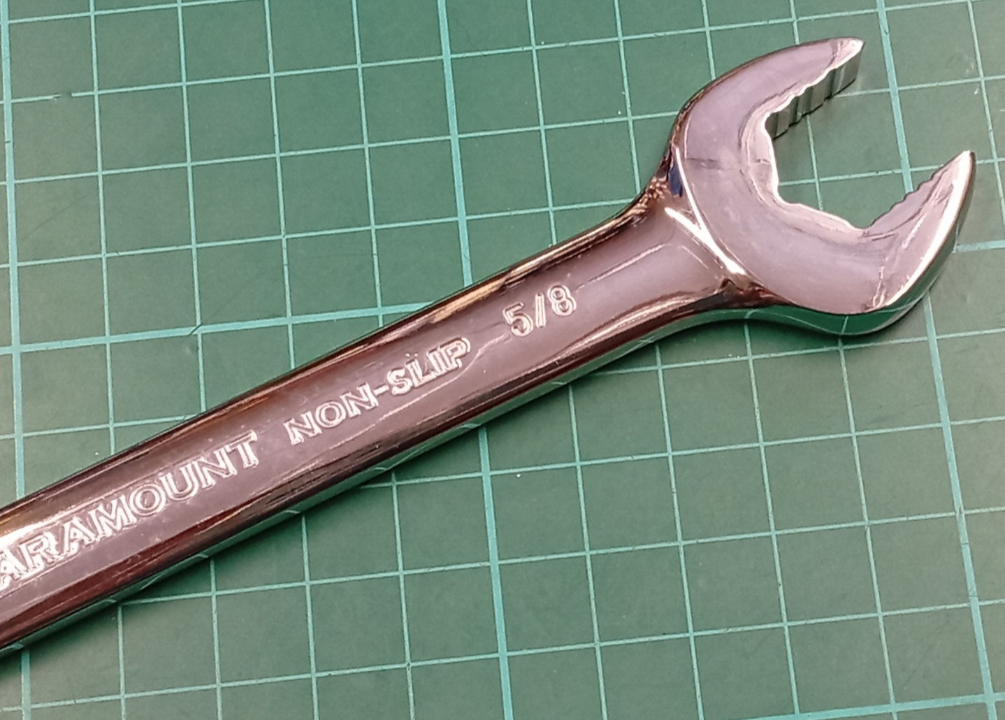 New Paramount, 5/8″ x 11/16″ AF, Non Slip CR-V, Open Ended Spanner, Taiwan