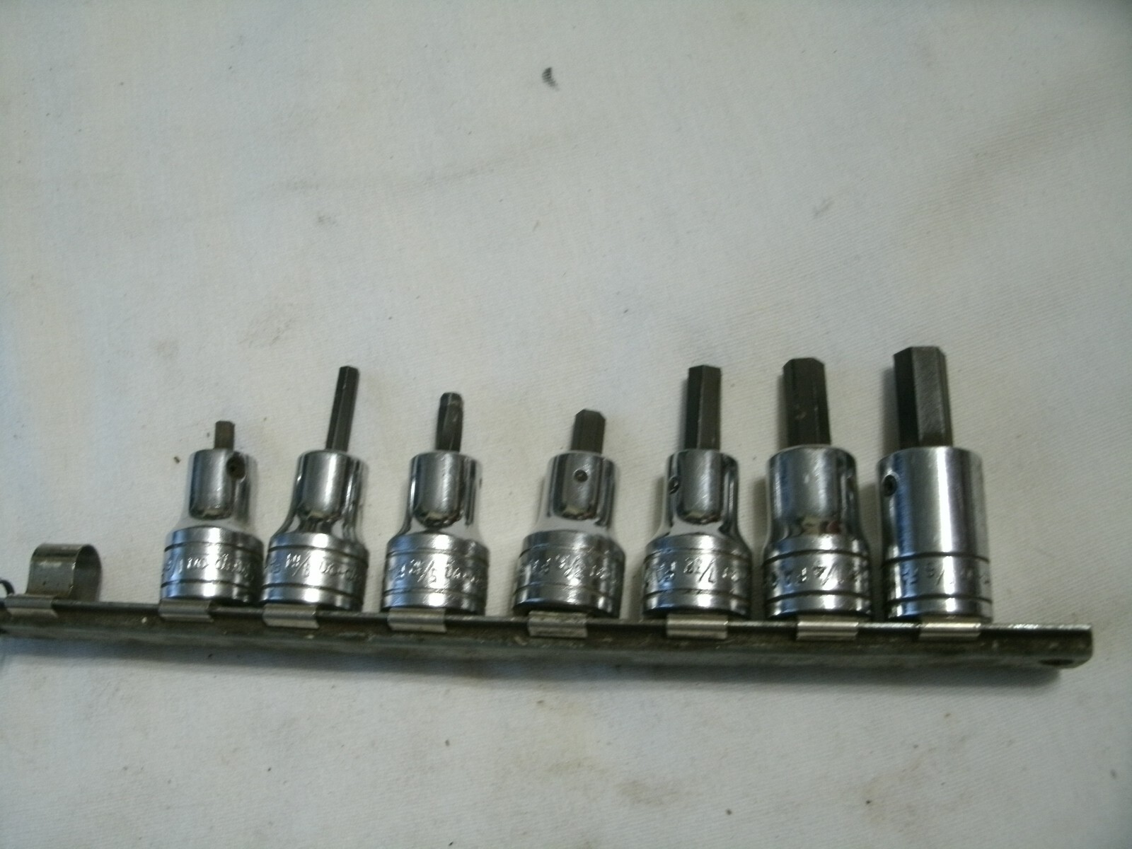 Snap-on 3/8″ Drive 7 pc. Hex Head Socket Set 1/8″ to 7/16″ USA