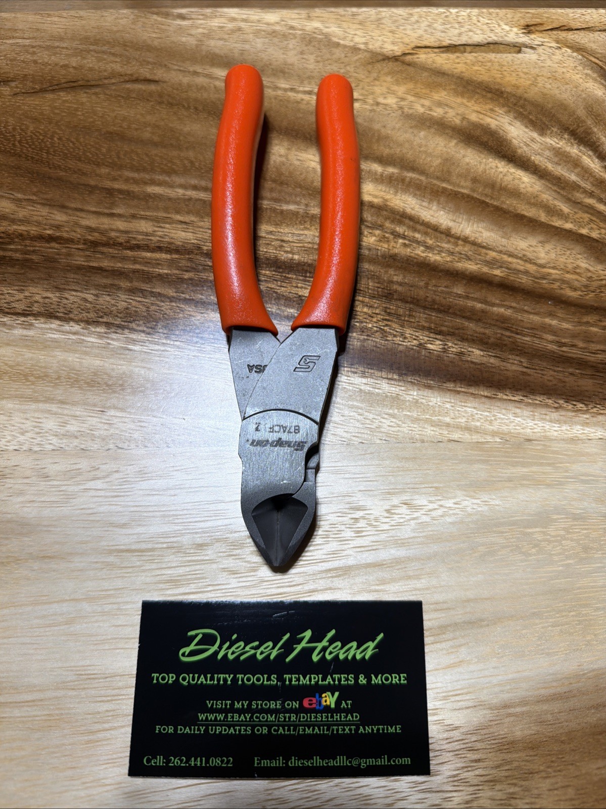 *NEW* Snap On 87ACF ORANGE 7″ VectorEdge Diagonal Cutter FREE SHIPPING