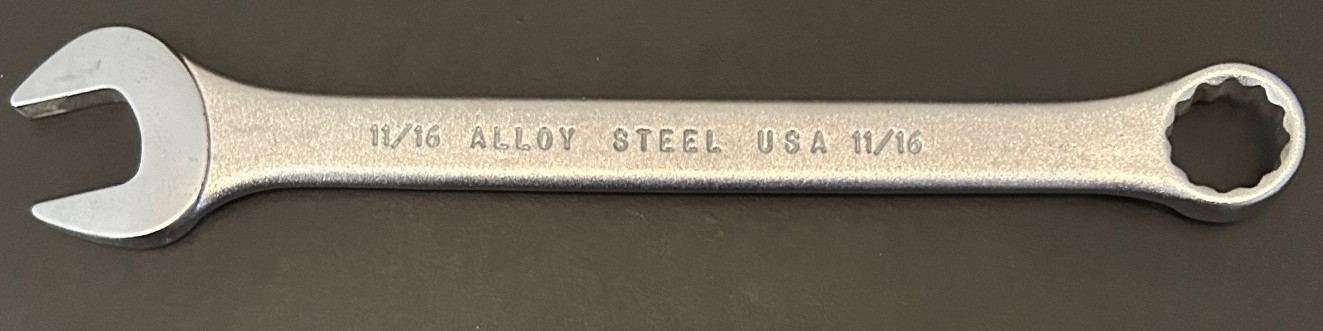 Blackhawk 11/16″ Satin Chrome Combination Wrench BW-1165