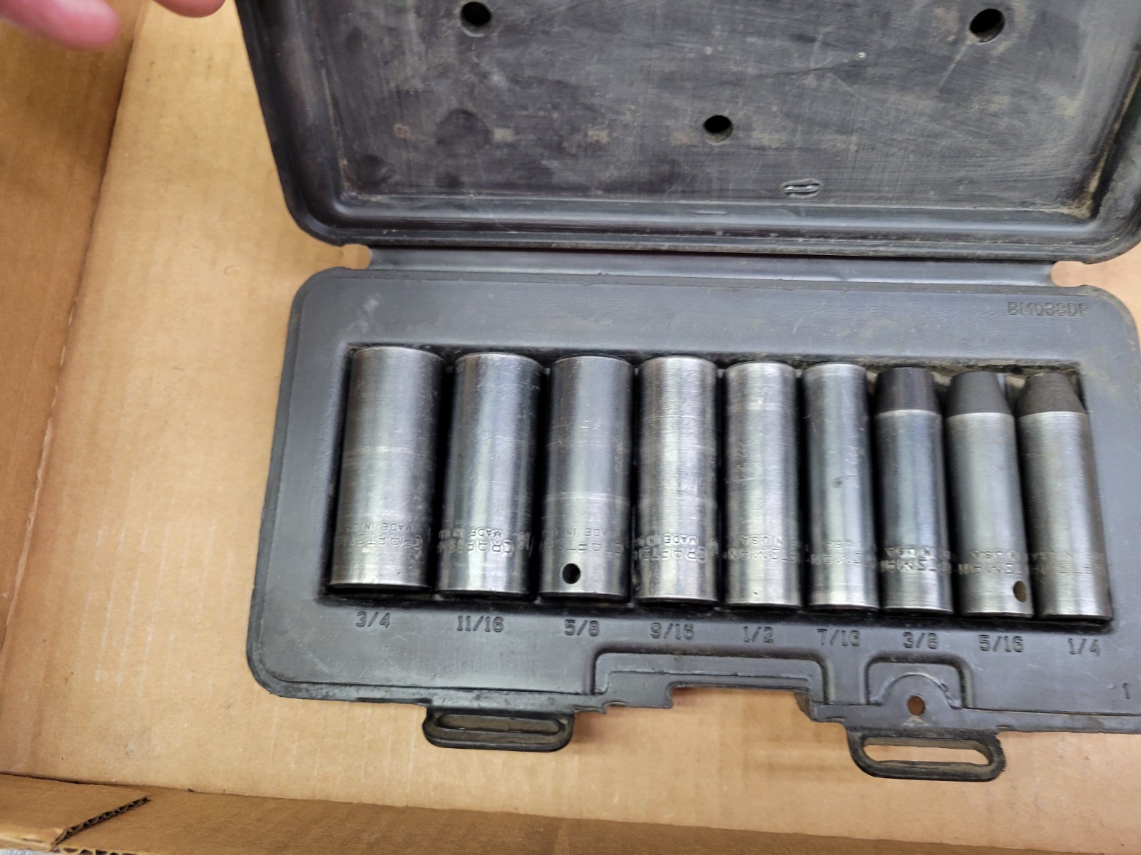 Craftsman USA 9-Piece 3/8″ Drive SAE Deep Impact Socket Set 1/4 – 3/4 No 19370