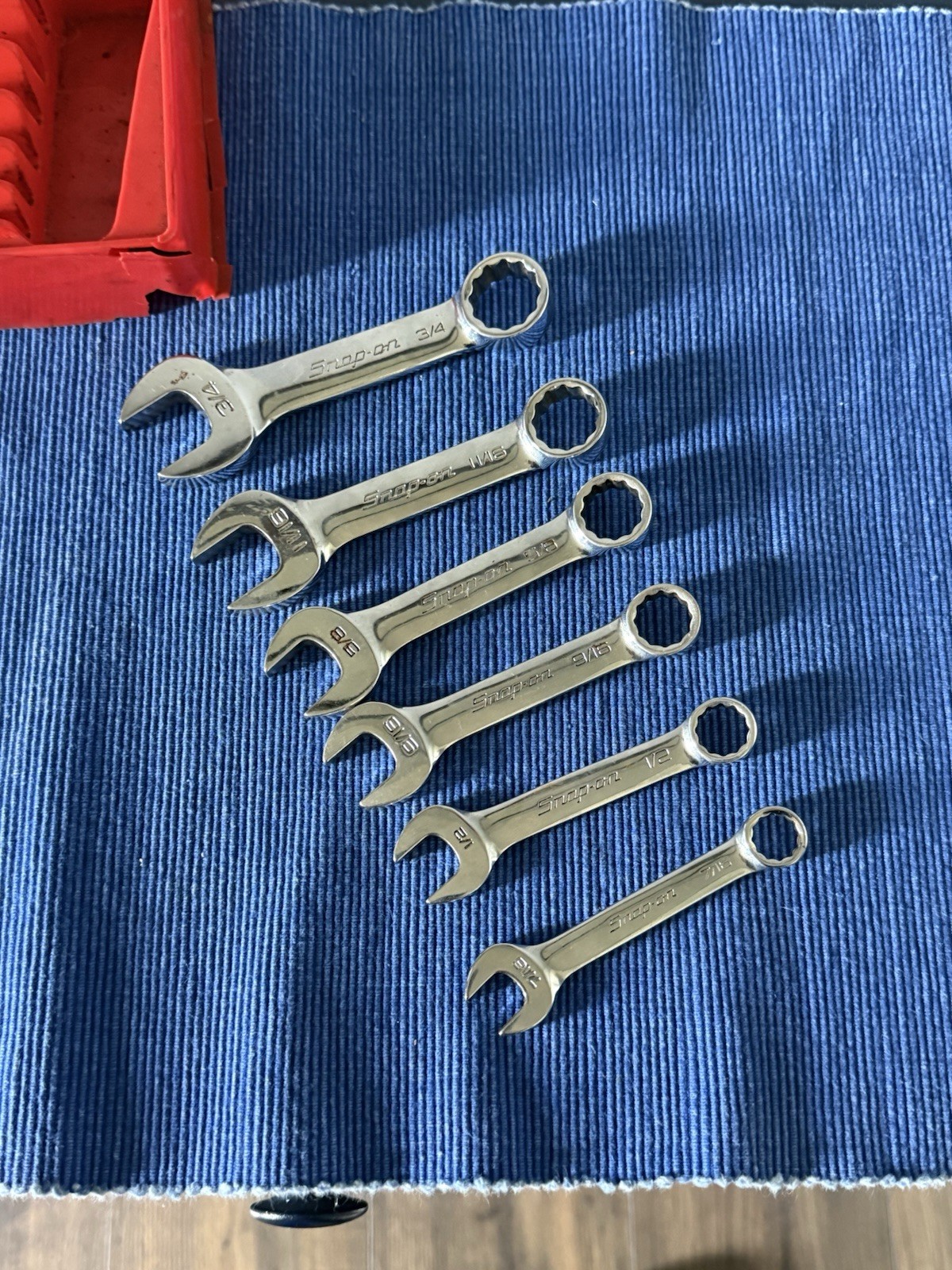 Snap-On OXI Flank Drive 12 Point Midget Combination Wrench Set of 6 Mecanic