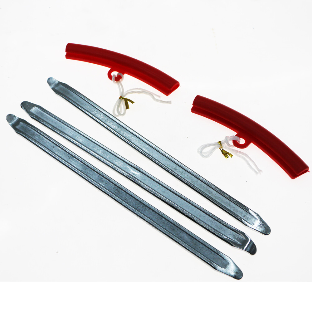 Motorcycle Tire Spoon Iron Lever Tool Changing Repair Bar Kit with Rim Protector