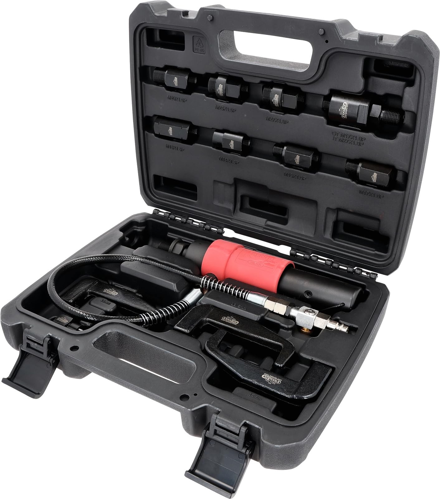 152.1130 compressed air injector extractor set, 9 pieces
