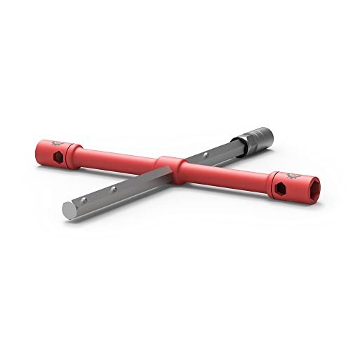 Compact Tire Iron Set 26 Inch Universal Lug Wrench 17mm 19mm 21mm Breaker Bar