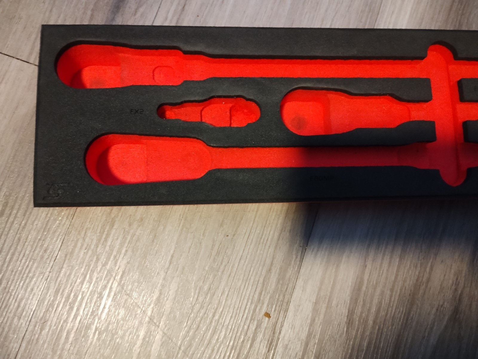 Snap-on 1/2″ Drive Soft Grip Fixed Head Ratchet Foam Set organizer FM209ESS01B