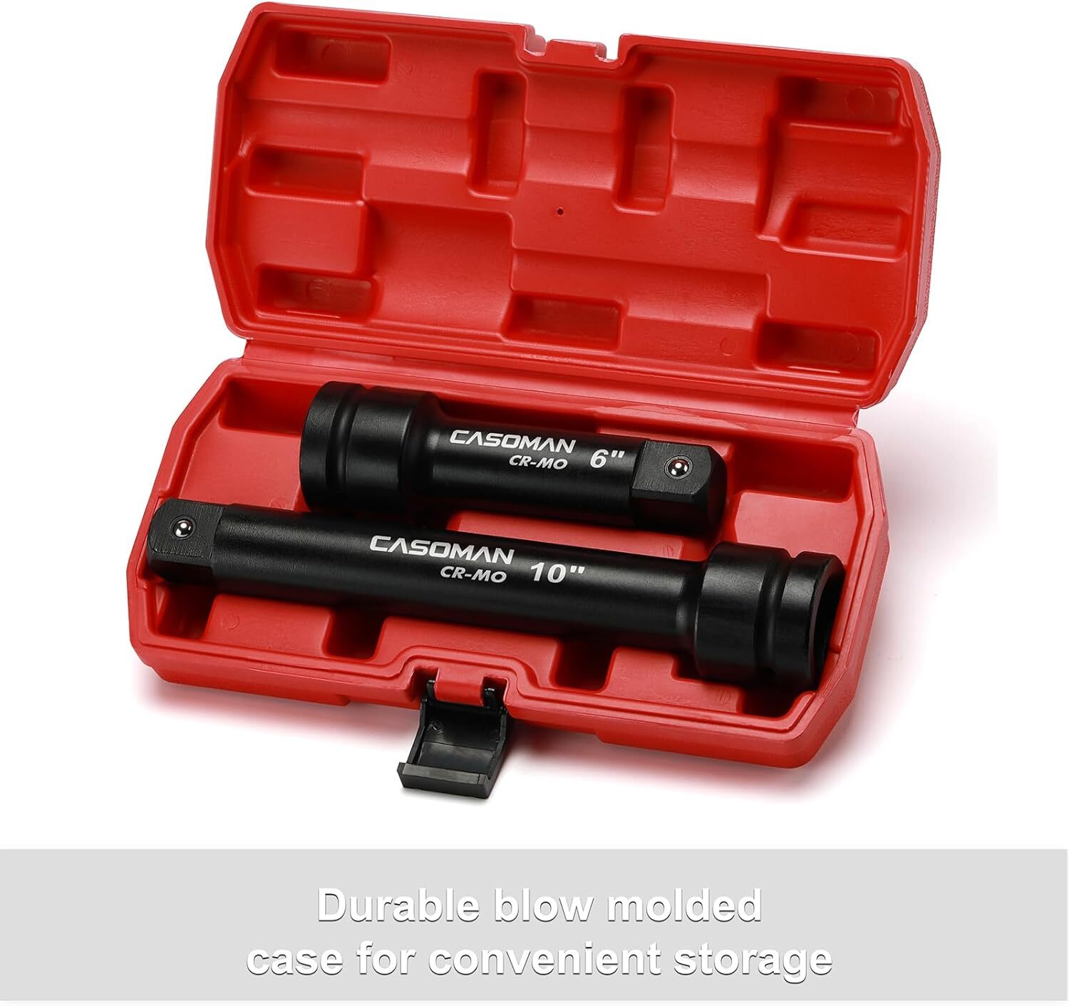 CASOMAN 1-Inch Drive Impact Extension Bars, Length: 6″ & 10″, Impact Socket Exte