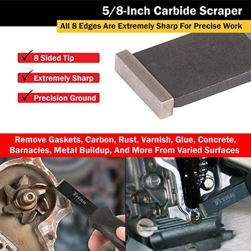 Titan Tools 17010 5/8-Inch Carbide Scraper