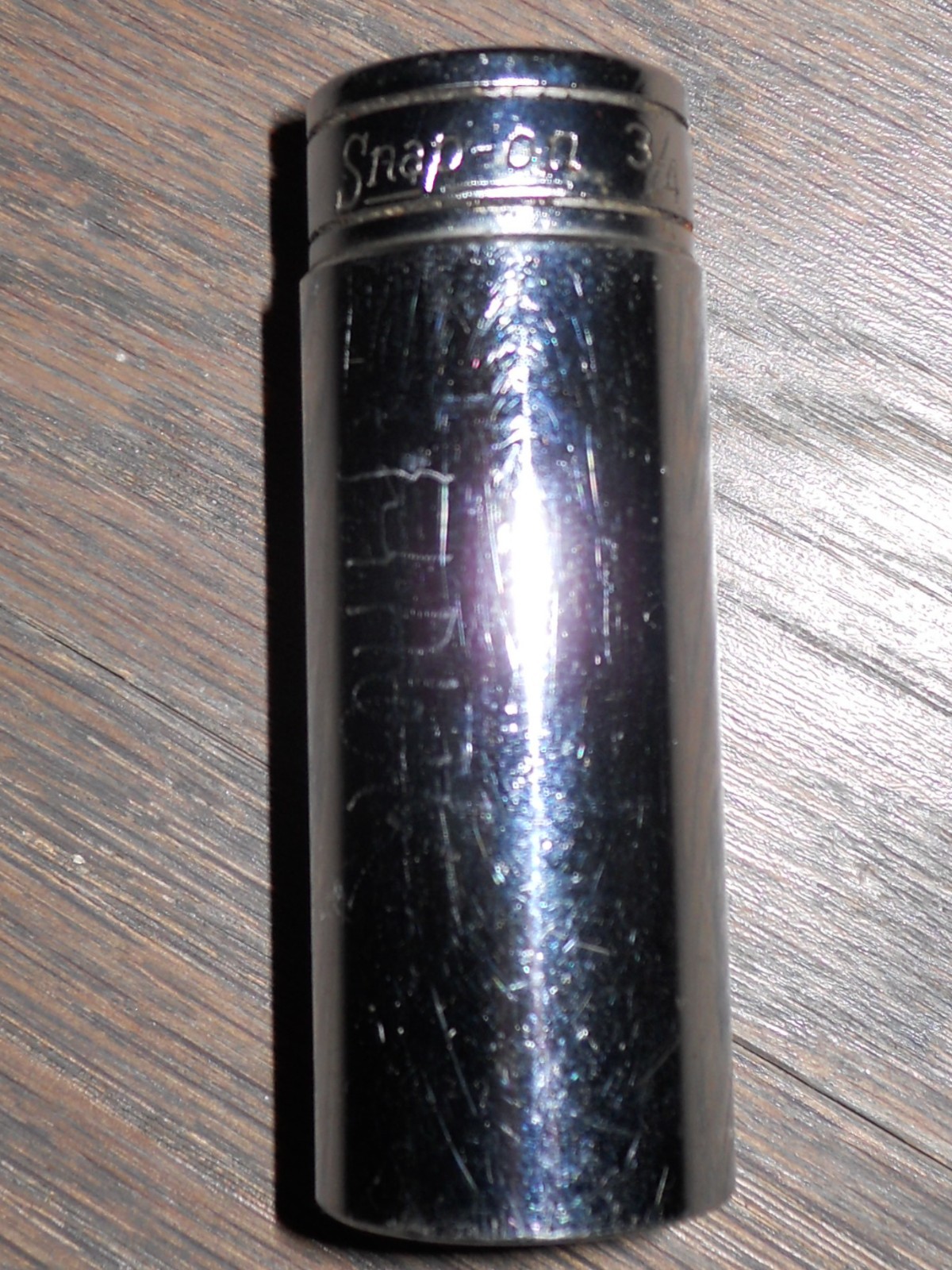 Snap-on Tools 3/8″ Drive 3/4″ Standard SFS241 6 Point Chrome Deep Socket