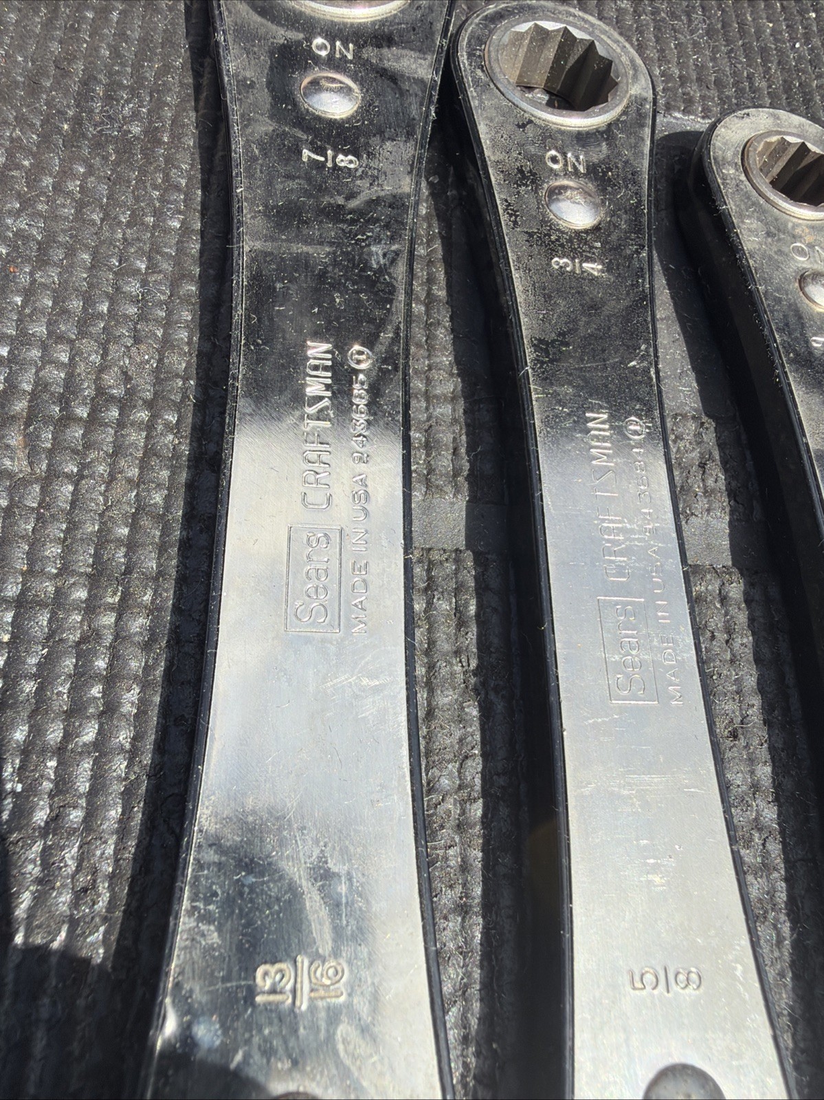 Sears Craftsman USA Nos 5pc Fog one Double Box Ratcheting Wrench Set Sae 4368