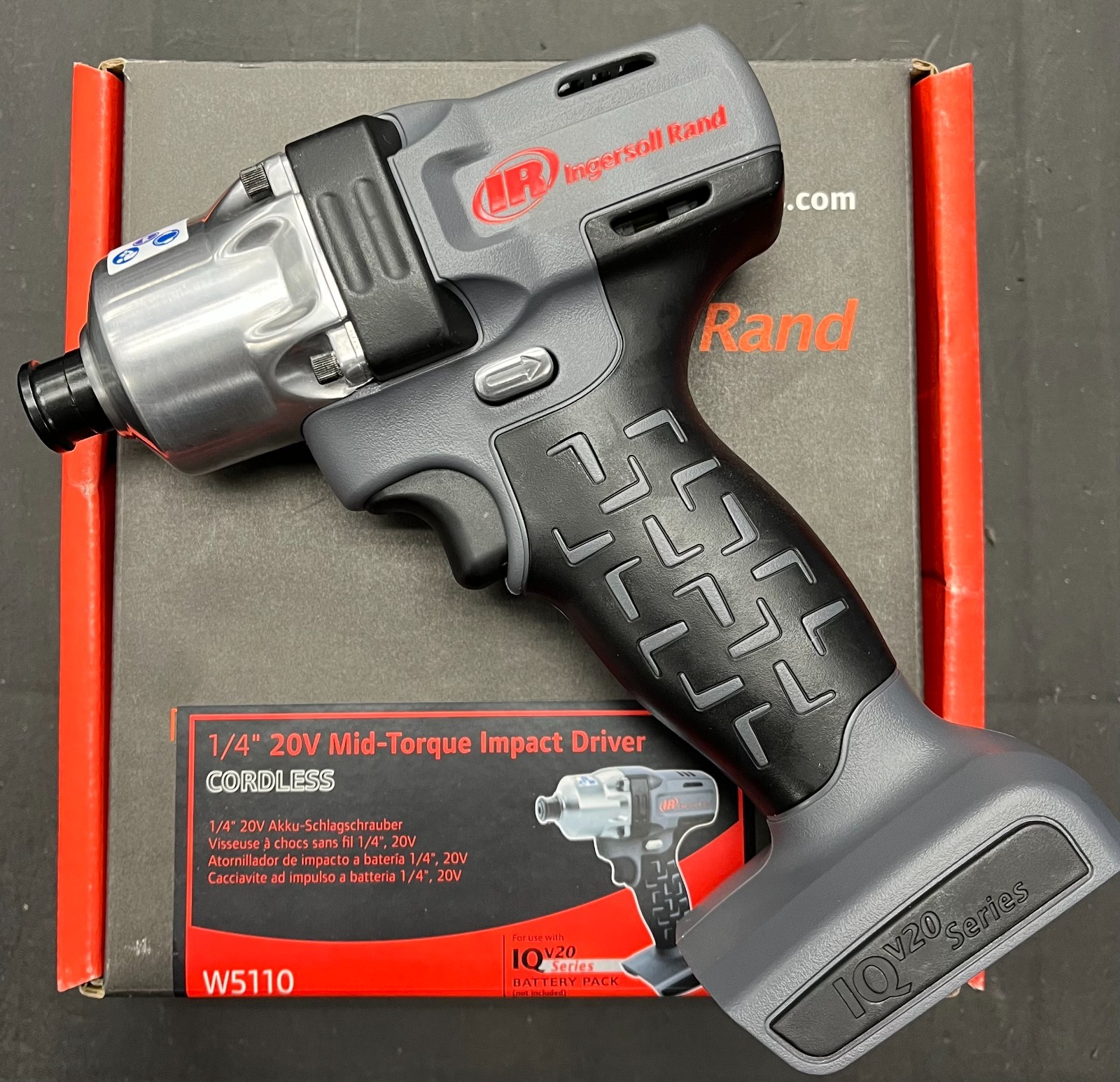 INGERSOLL RAND W5110 1/4″ 20 VOLT QUICK CHANGE MID-TORQUE IMPACT DRIVER TOOL