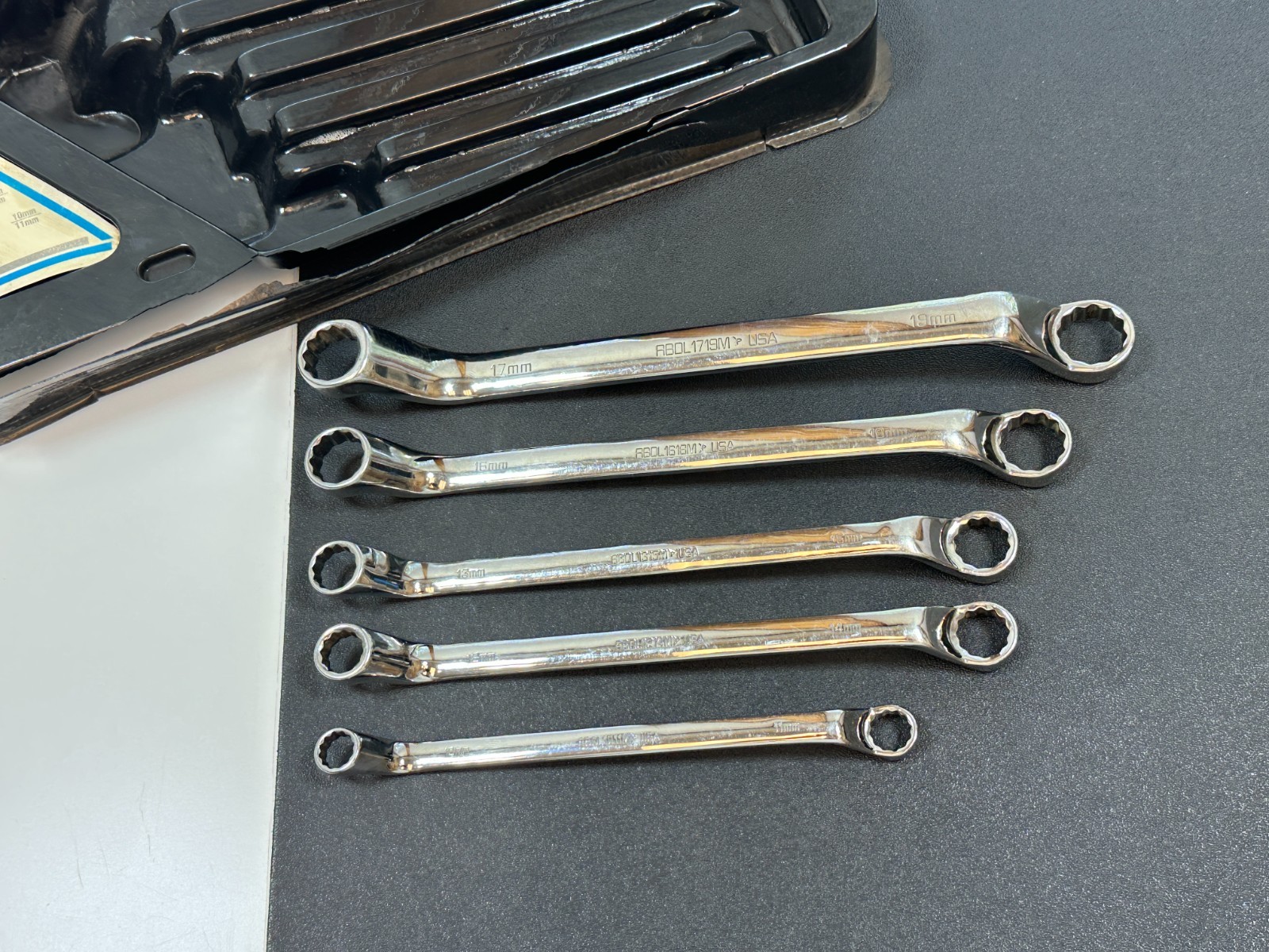 🇺🇸 Matco Tools USA SRBLM5T 5pc Offset Double Box METRIC 10mm-19mm Wrench Set
