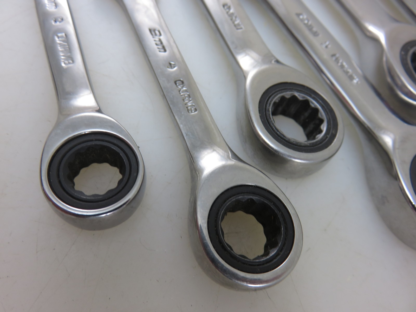 Snap-On METRIC OXIRM Stubby Ratcheting Combination Wrench 7pc Set