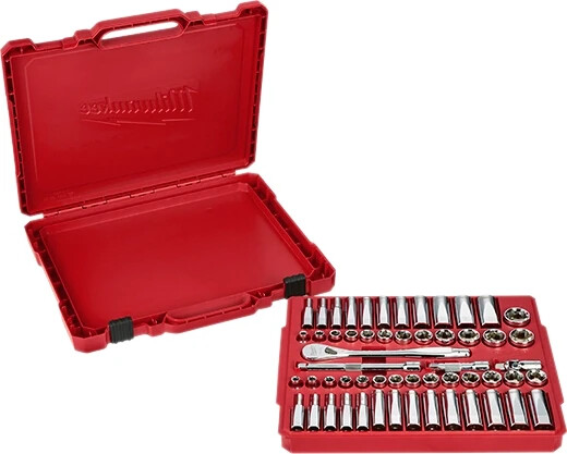 3/8″ Drive 56pc Ratchet & Socket Set – SAE & Metric