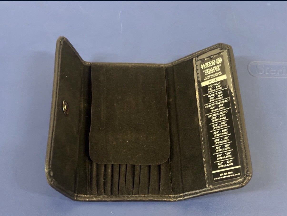 Matco Tools RTC12 Female Bullet Connector Cleaner Set EUC